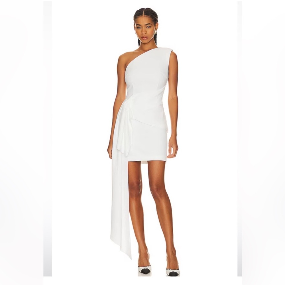 Elliatt Caicos White One-Shoulder Dress